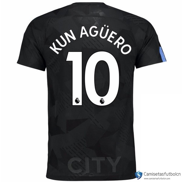 Camiseta Manchester City Tercera equipo Kun Aguero 2017-18
